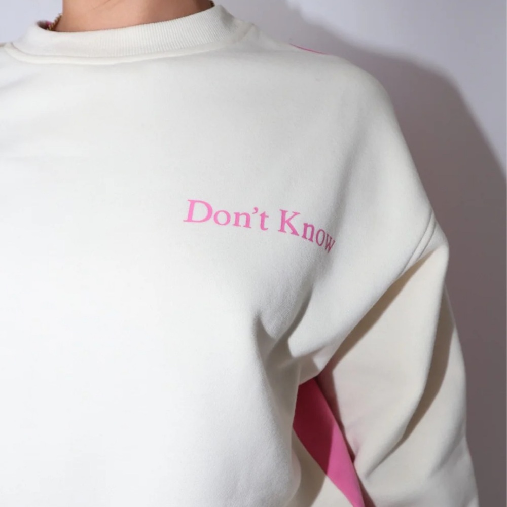 NWT🩷Bailey Rose Don’t Know, Don’t Care Crewneck XS - Picture 6 of 8